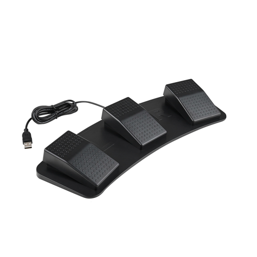 USB Triple Foot Switcher Controller Key Customized Keyboard Gaming Multimedia Action Pedal for Computer