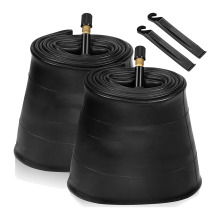 2 Pack 20X4.0 Fat Bike Tube with AV 32mm Valve, Bike Tubes with 2 Tire Levers, for Road/Mountain /E Bike