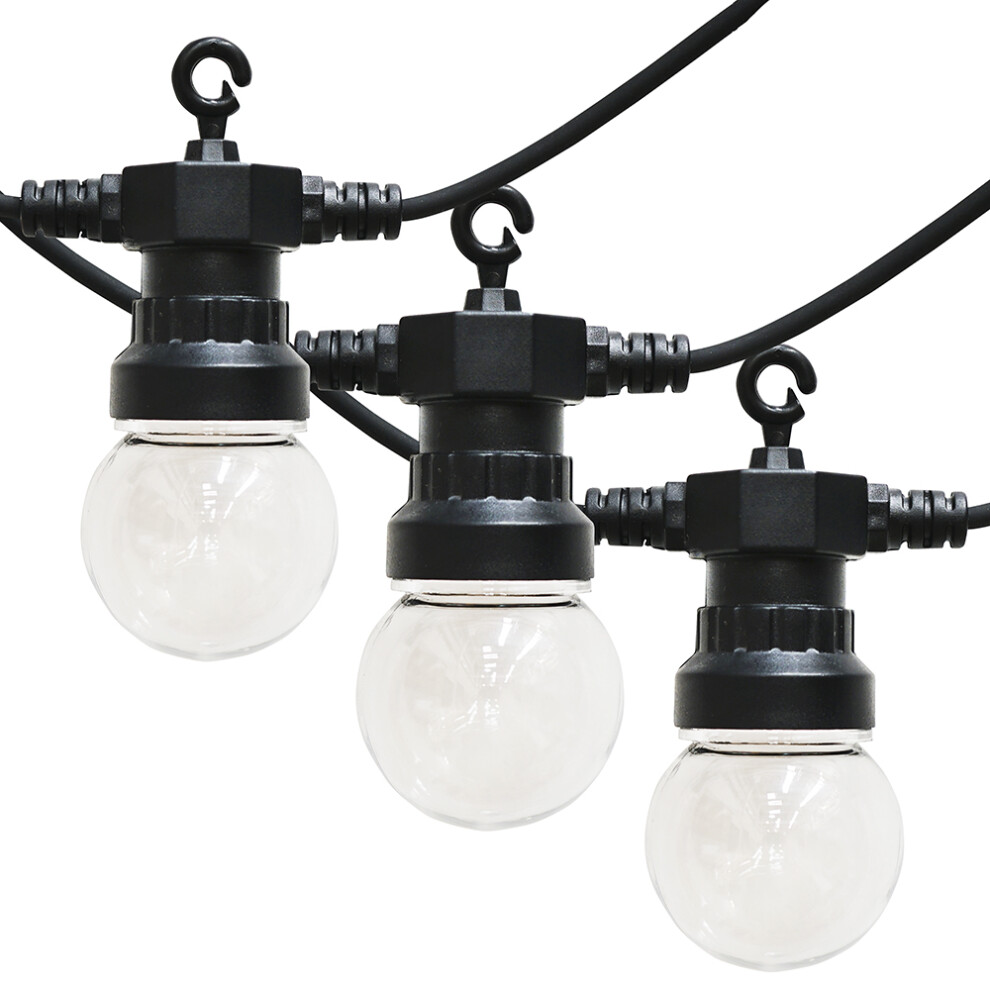 Festoon 20 Set Black Outdoor String Festoon Light