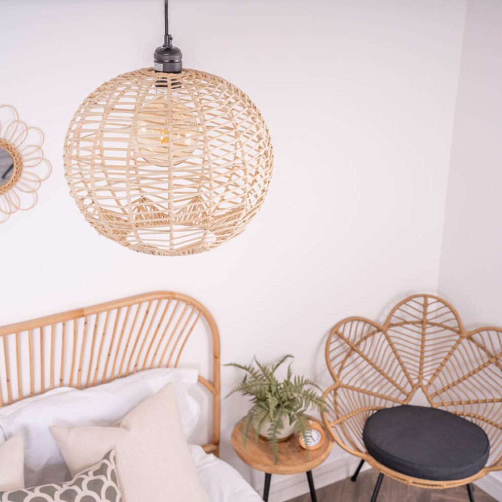 Vine Natural Rattan Sphere Pendant Shade