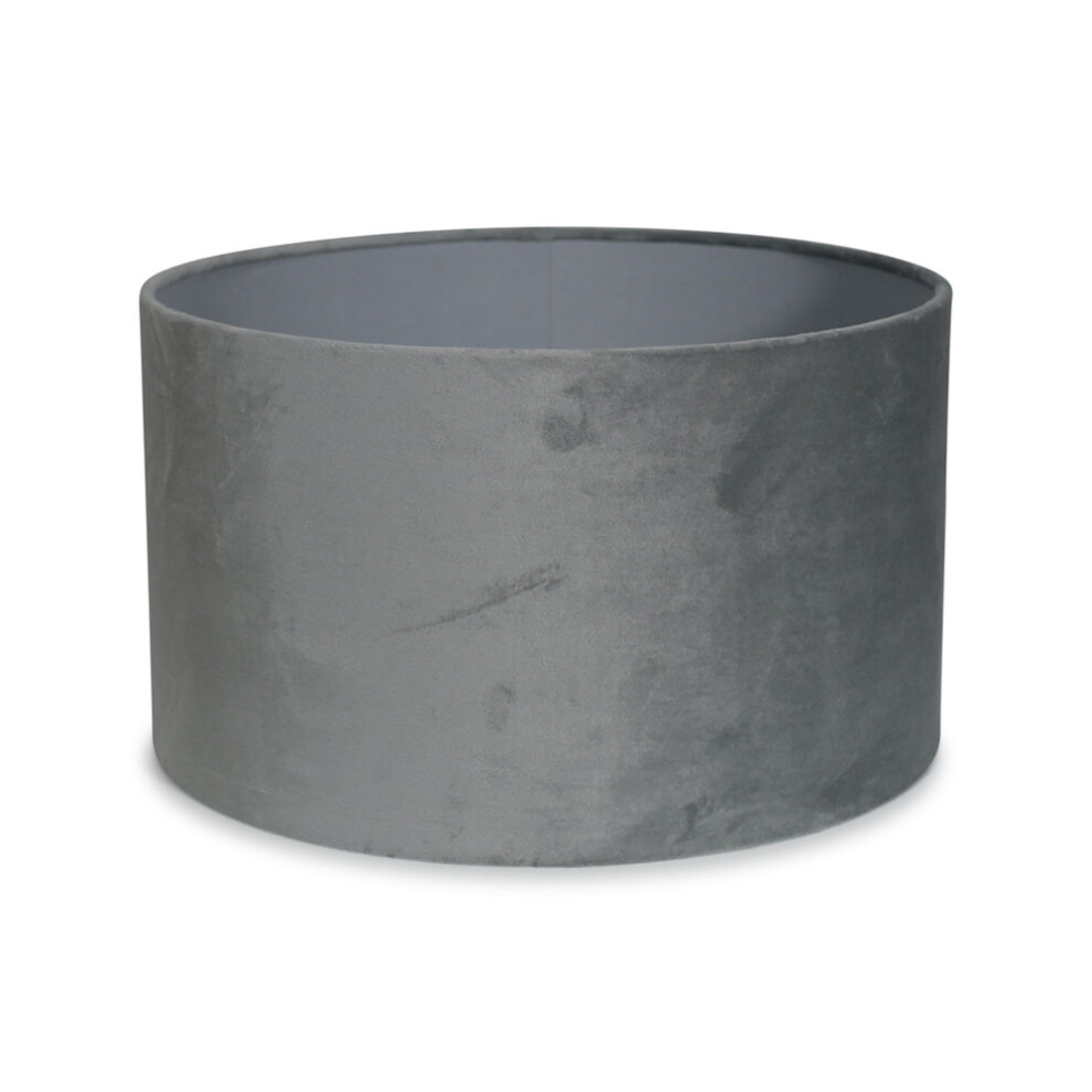 Reni Small Grey Velvet Pendant Shade