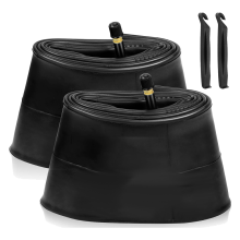 2 Pack 26X4.0 Fat Bike Tube with AV 32mm Valve, Bike Tubes with 2 Tire Levers, for Road/Mountain /E Bike