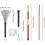 Drum Sticks Set,5a Maple Wood Drum Sticks,drum Rods Brushes,retractable Drum Wire Brushes,drum Damp 4