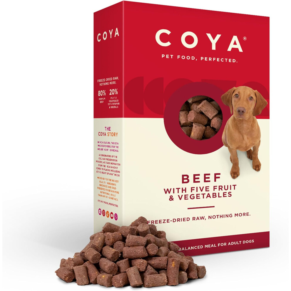 Coya Freeze-Dried Raw Adult Dog Food - Beef - 150G