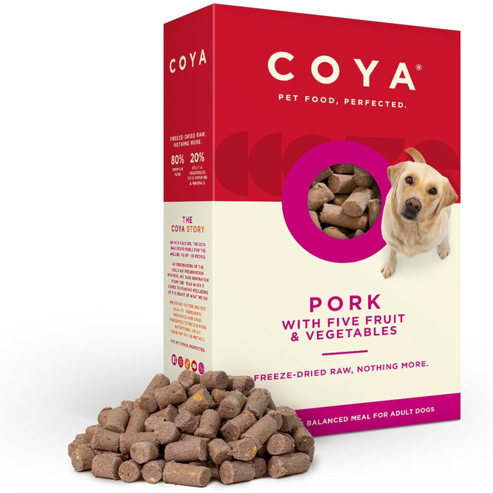 Coya Freeze-Dried Raw Adult Dog Food - Pork - 150G