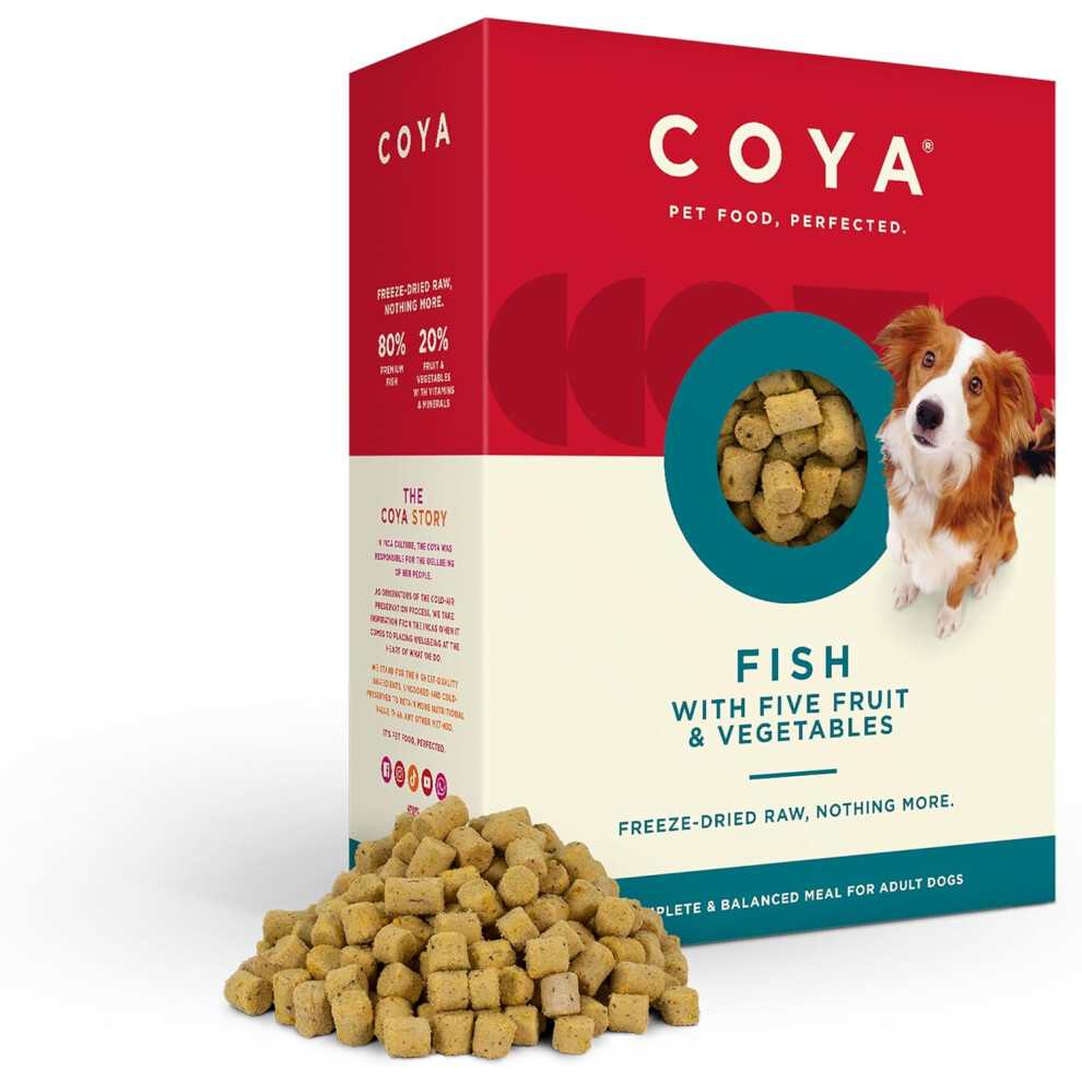 Coya Freeze-Dried Raw Adult Dog Food - Fish - 650G