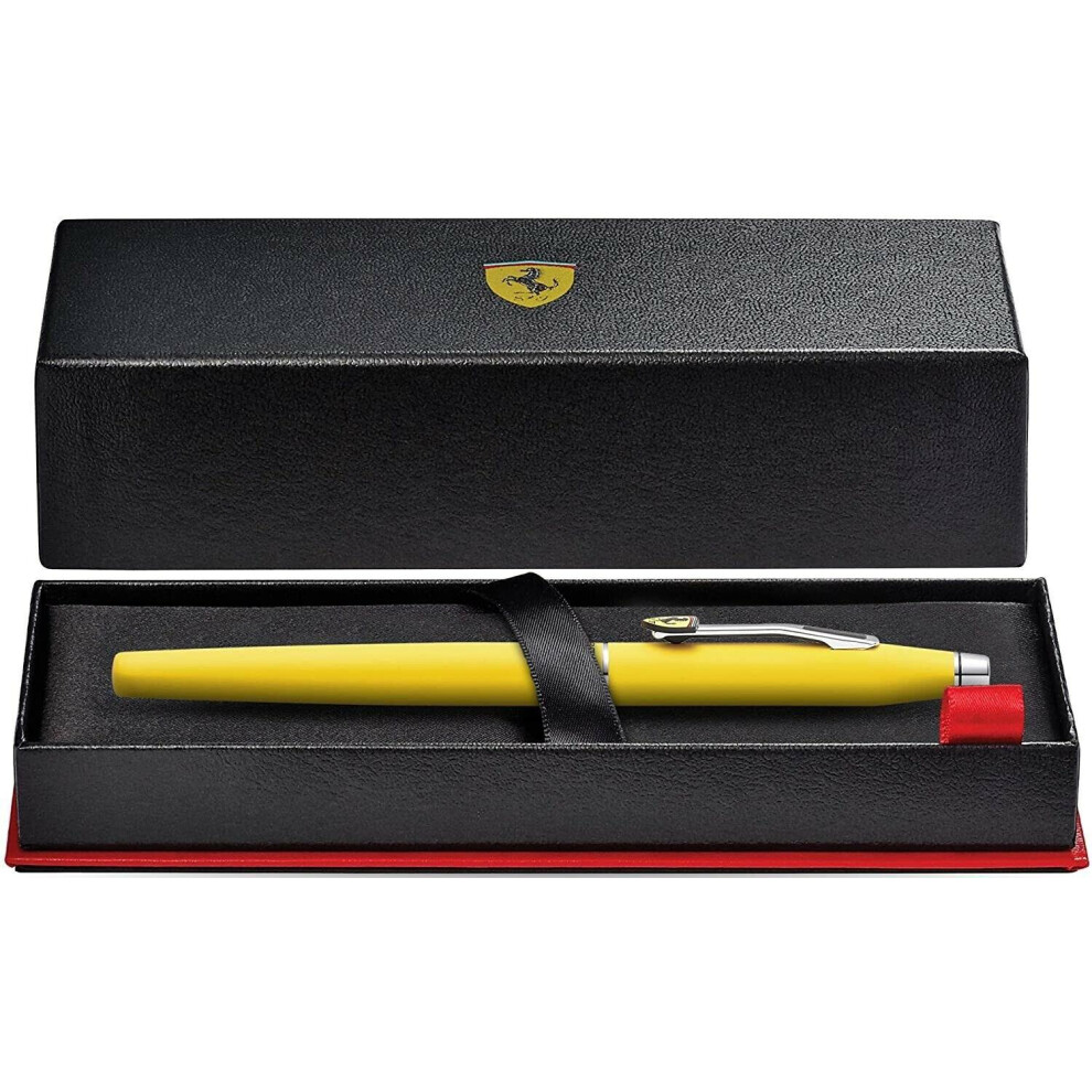 Cross Ferrari Classic Century Fountain Pen with Fine Nib - Matte Yellow Lacquer