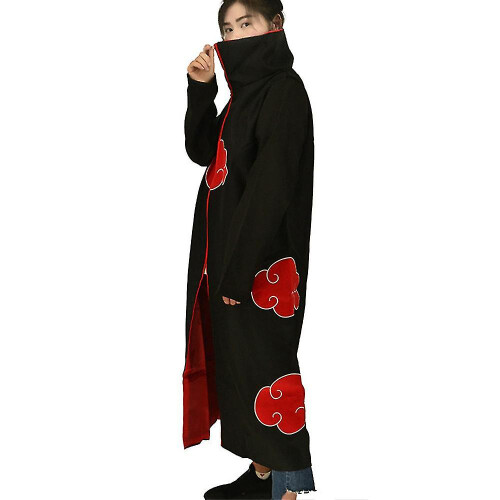 (S) Akatsuki Long Robe For Adult, Naruto Ninja Costume Cosplay Outfit ...