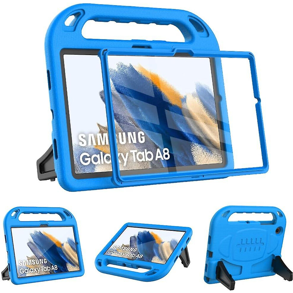 Kids Case With Built-In Screen Protector For Samsung Galaxy Tab A8 10.5 Blue 9152243523318
