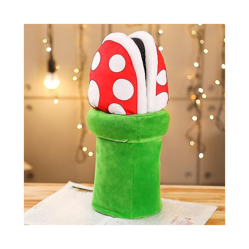 Mushroom Home Slippers Plush Piranha Plant Plush Creative Shoes Toys For Kids Peluche Stuffed Toy Kids Gift