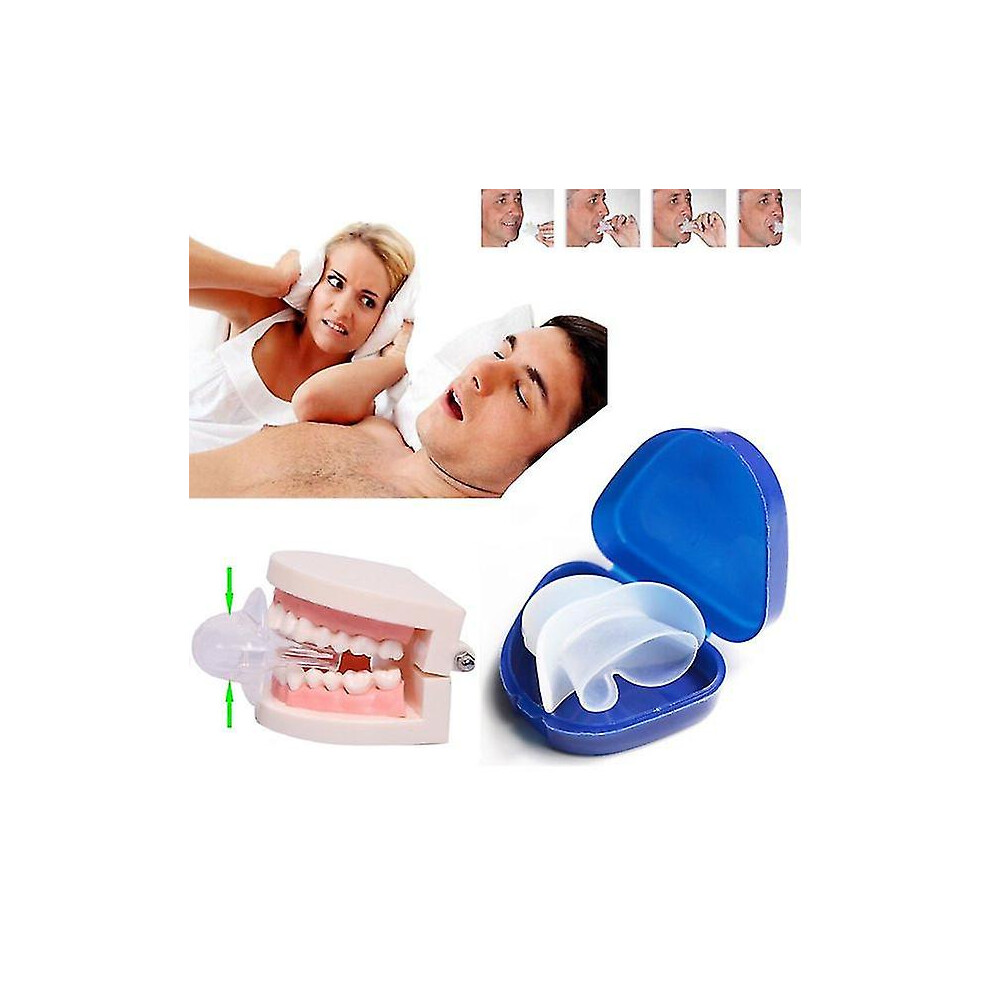 Anti Snoring Tongue Soft Transparent Medical Silicone Sleep Apnea Night Guard Stop Snore Tongue Retainer-wtake