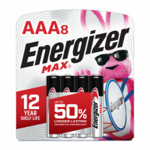 MAX Alkaline Batteries, AAA, 8-Pk. E92MP-8