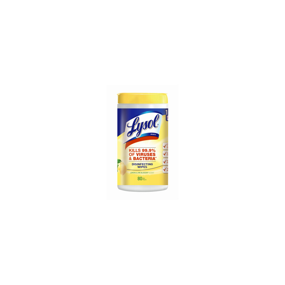 Disinfecting Wipes, Lemon/Lime Blossom, 80-Count 1920077182-image-OPC-P8X8QHZ-NEW