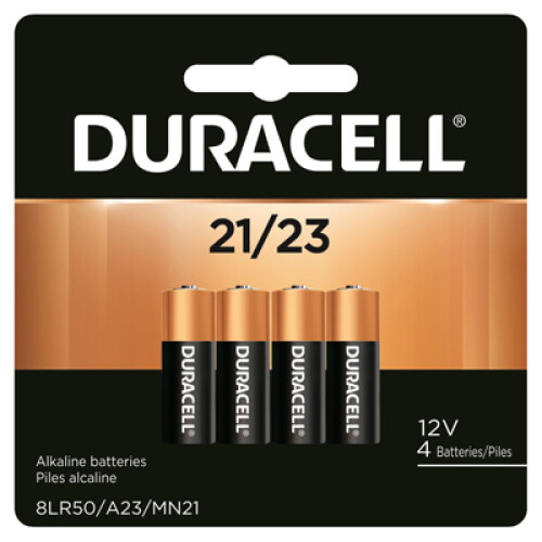 Duracell Alkaline Keyless Entry Battery, #21, 12-Volt, 4-Pk. 65868