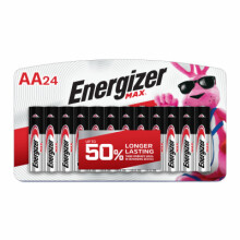 MAX Alkaline Batteries, AA, 24-Pk. -E91BP-24
