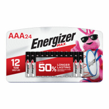 MAX Alkaline Batteries, AAA, 24-Pk. E92BP-24