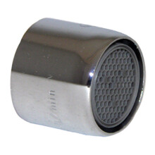 Brass Aerator, Slotless, Chrome-Plated, 3/4-In. x 27 Female Thread 09-1071