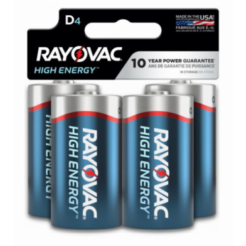 Alkaline Batteries, D, 4-Pk. 813-4TK
