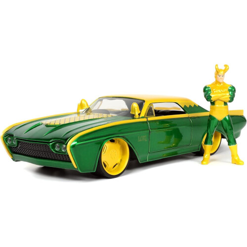 Jada Jada Marvel Loki 1963 Ford Thunderbird 1:24