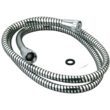 59-Inch Chrome/Black Vinyl Shower Hose -346-783