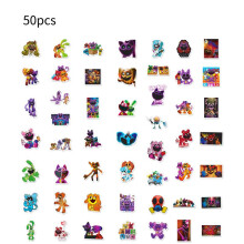 (50Pcs) Smiling Critters Theme Game Character Card Stickers Applied Phone
