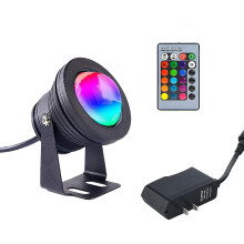 Spot Lights Outdoor Waterproof Pond Lights 10w Dc/ac 12v Landscape Lights With Remote Us Plug 16 Colors Changing Led Flood Light