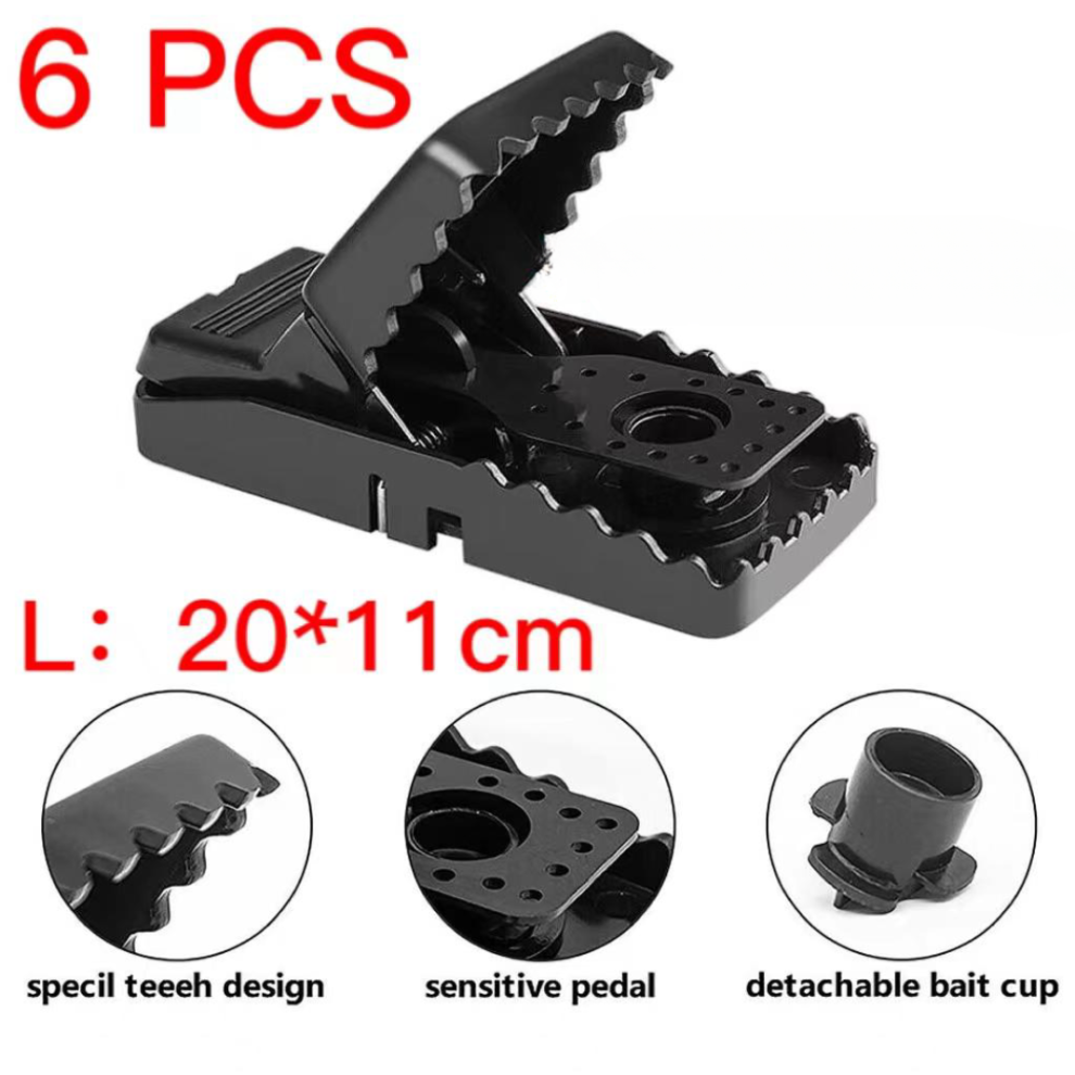 6PCS  Large Heavy Duty Mouse Rat Traps Pest Catcher (13*7cm )