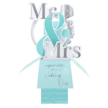 Clever Cube Mr & Mrs Forever Together! Wedding Pop Up Greeting Card