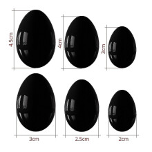 (black, 30x20mm) Quarts Yoni Egg Set Obsidian Kel Exercise Egg Va Tightening Nephrite Yoni Egg