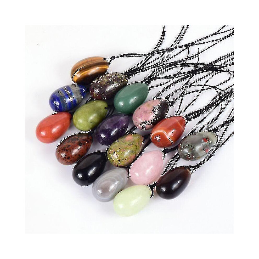 White (, 45X30mm) Quarts Yoni Egg Set Obsidian Kel Exercise Egg Va Tightening Nephrite Yoni Egg