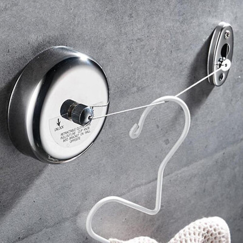Telescopic Invisible Wall Hanging Clothesline Retractable Dryer Clothes Line
