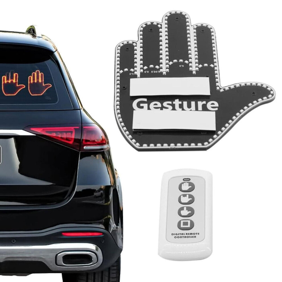 Middle Finger Gesture With Remote-Ideal Gifted Car Stuff Light 6956162828522