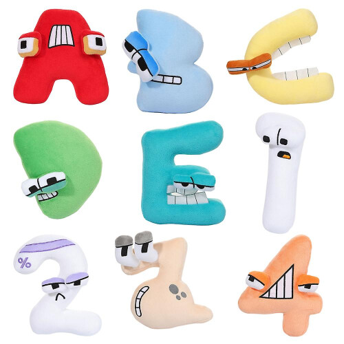 Alphabet Lore Plush Toys 0-9 Number Animal Plushie Education ...