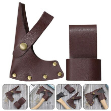 1 Set Leather Axe Sheath Hatchet Cover Axe Head Outdoor Protector Case