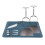 (Blue) Dish Draining Mat Silicone Kitchen Cutlery Drainer Drying Pad Sink Protector 3