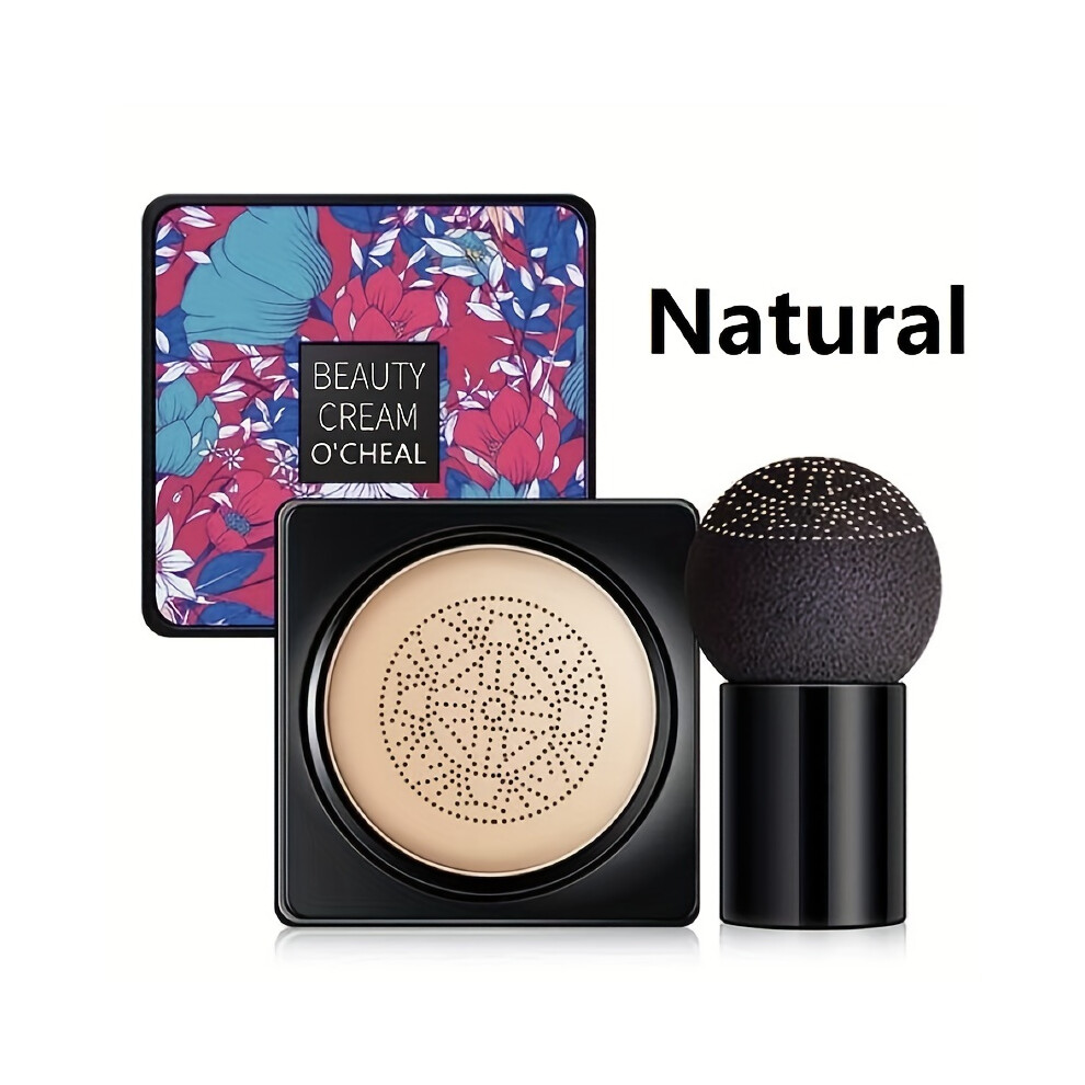 Mdsrjone (Natural Color) Mushroom Head Bb Cream Foundation - Full Coverage, Long Lasting Moisturizing