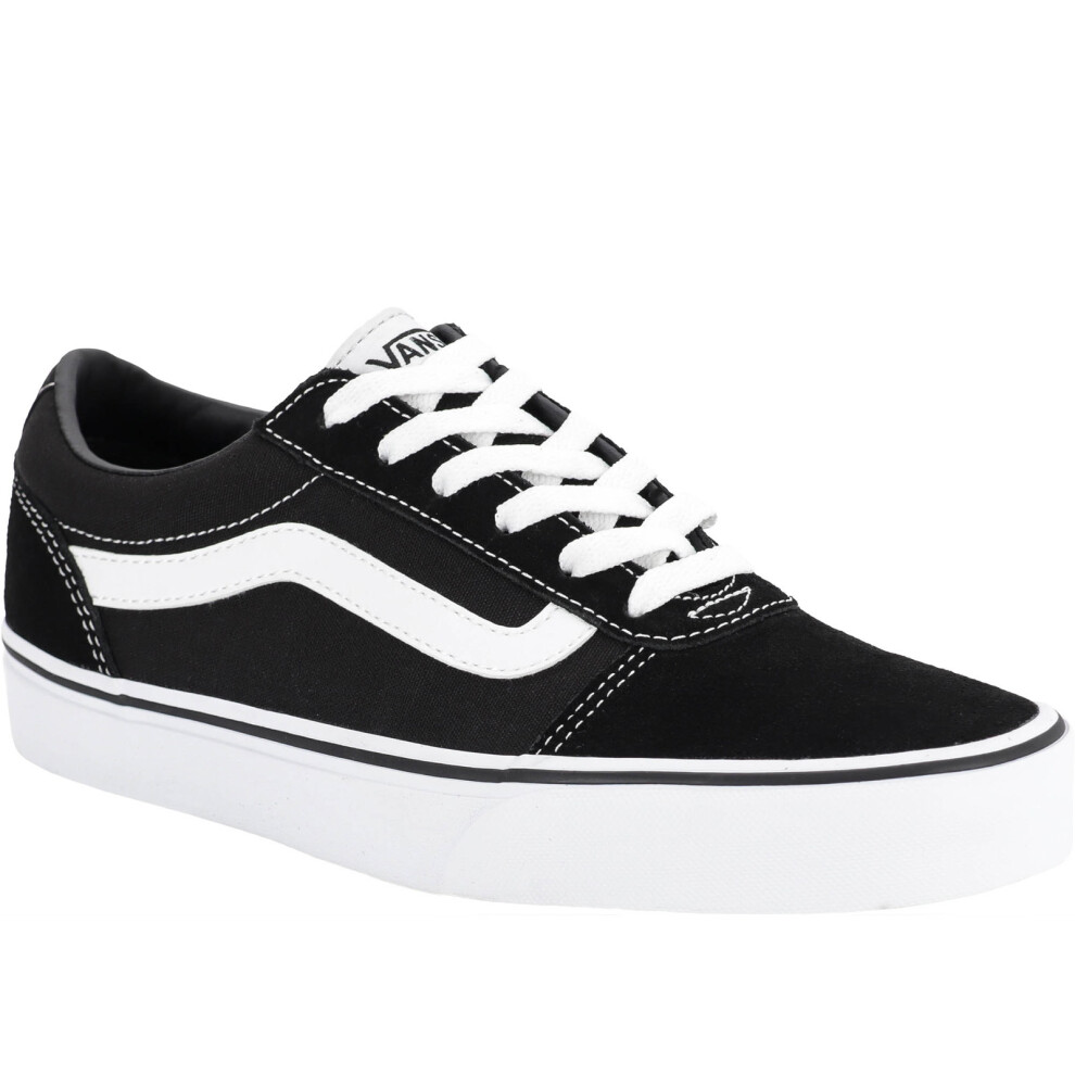 Vans (7.5 Uk, /White) Womens Ward Low Rise Tonal Trainers Sneakers Shoes - Black