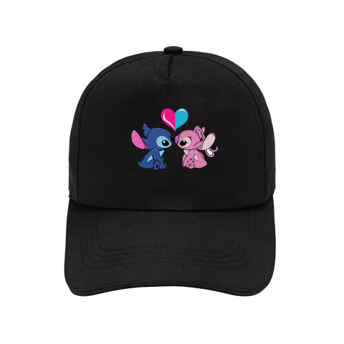 (Black 02) Kids Stitch Baseball Cap Adjustable Snapback Hats