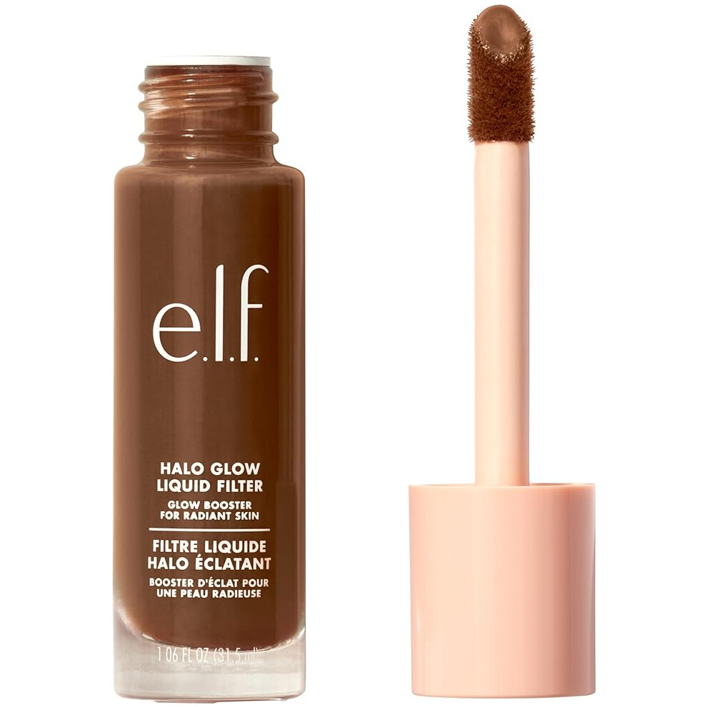 e.l.f. Halo Glow Liquid Filter, Complexion Booster For A Glowing, Soft-Focus Look, Infused With Hyaluronic Acid, Vegan & Cruelty-Free, 8.5 Rich