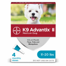 Flea And Tick Prevention & Treatmen for Dogs 11-20-Lbs., 4 Doses -00724089203724