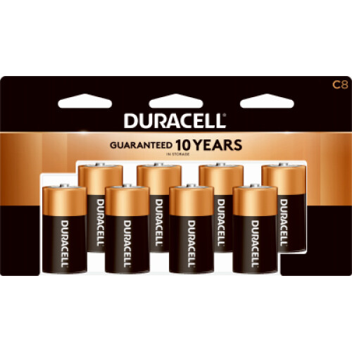 Duracell Alkaline Batteries, C, 8-Pk. -MN14R8DWZ17