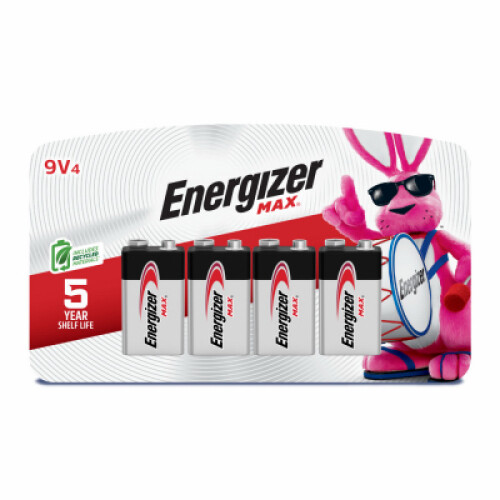 Energizer MAX Alkaline Batteries, 9V, 4-Pk. -522BP-4H