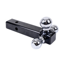 Ball Mount, Draw Bar, Chrome, Fits 1-7/8, 2, 2-5/16-In. -3801S063