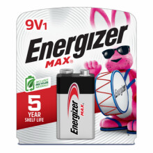 MAX Alkaline Battery, 9V 522BP
