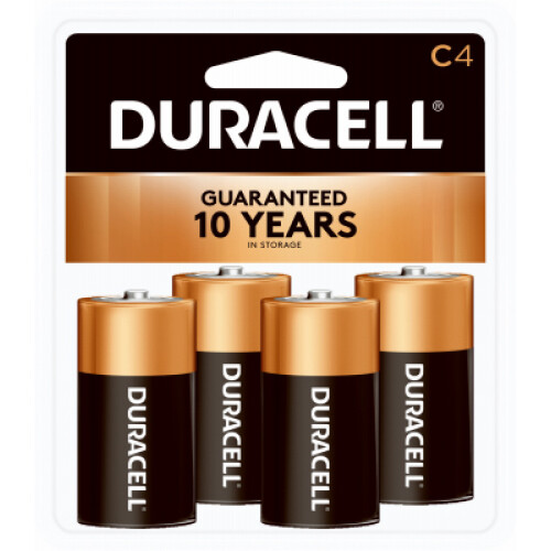 Duracell Alkaline Batteries, C, 4-Pk. -MN1400R4ZX