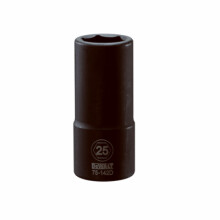 Metric Deep Impact Socket, 6-Point, 3/4 In. Drive, 25mm - DWMT75142OSP