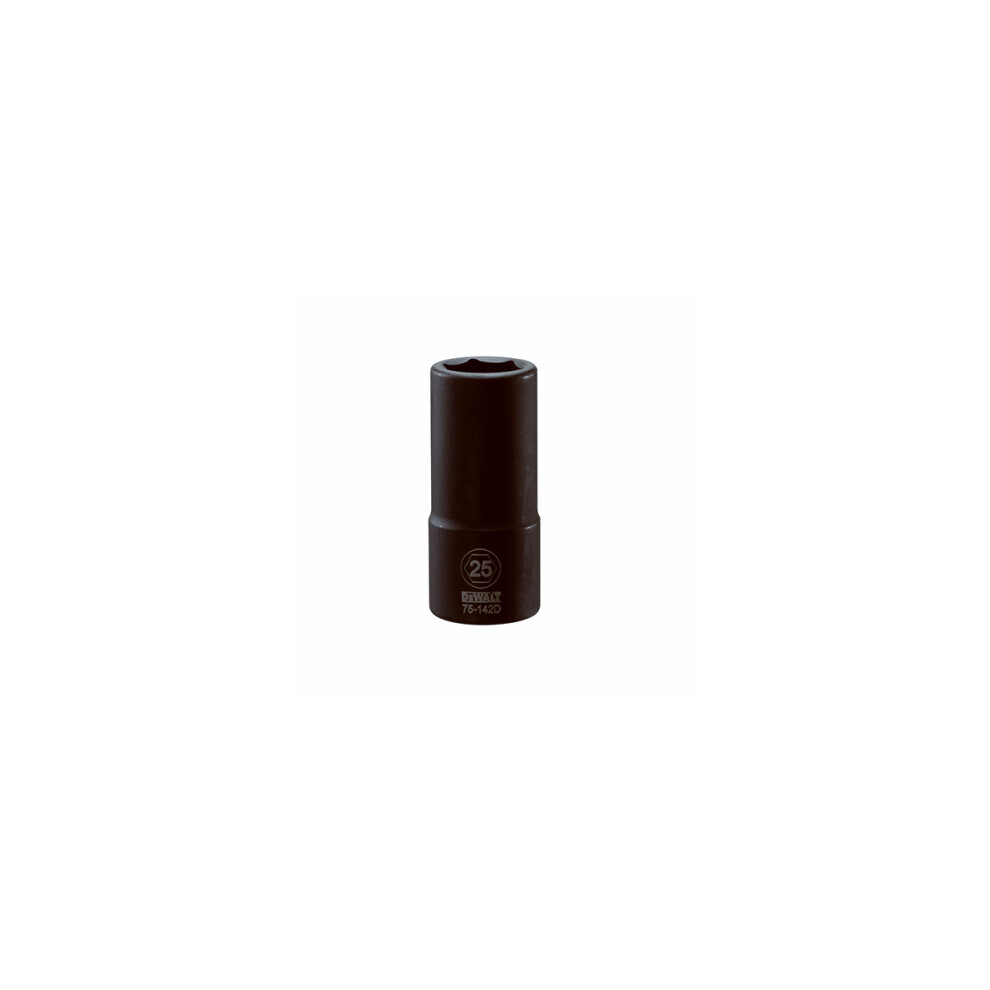 Metric Deep Impact Socket, 6-Point, 3/4-In. Drive, 25mm -DWMT75142OSP