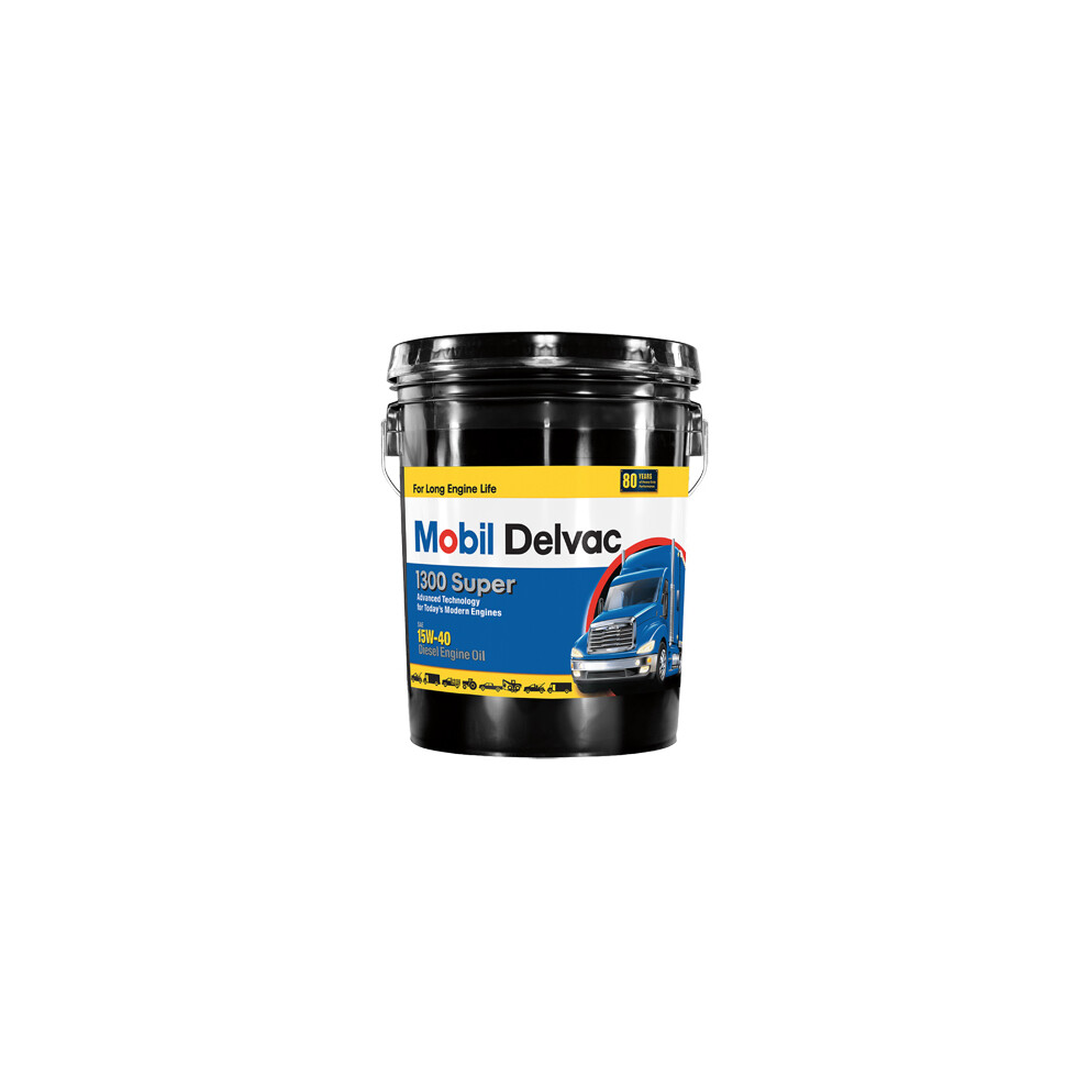 Delvac 1300 1540 Super Diesel Engine Oil, Extra High, 5-Gallons -MOB1305P