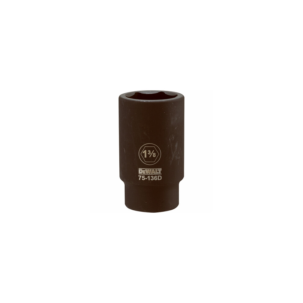 SAE Deep Impact Socket, 6-Point, 3/4-In. Drive, 1-3/8-in. -DWMT75136OSP