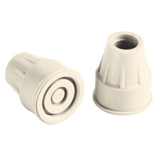 Crutch Tips, Reinforced Rubber, Almond, 2-Pk. F32251TV